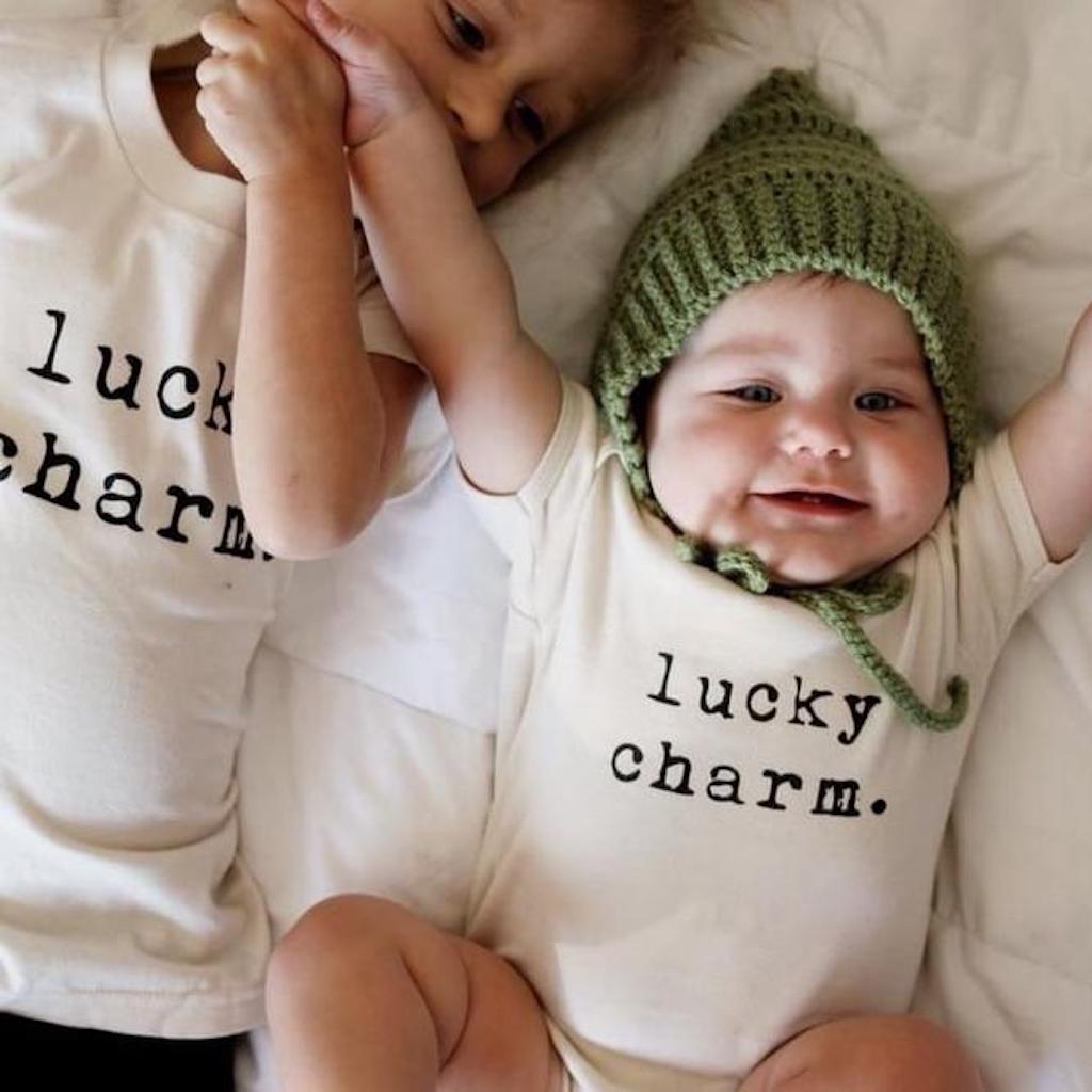Lucky Charm - Organic Bodysuit - Tenth and Pine - Organic Baby Clothes