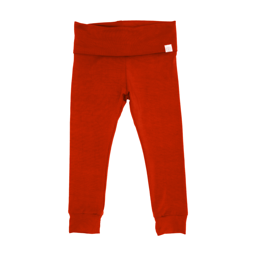 Bamboo Leggings - Pants - Red - Tenth and Pine - Organic Baby Clothes