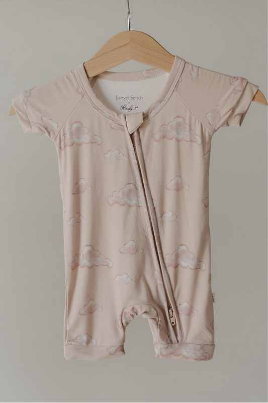 Bamboo Zip Shortie | Ruby