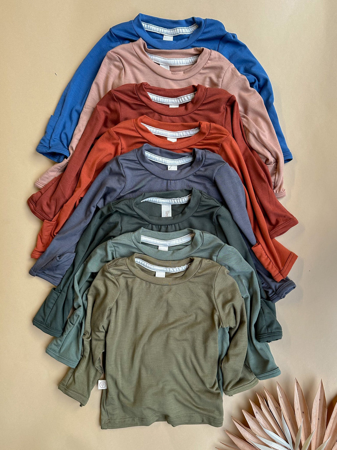 0/3m 3/6m | Baby Long Sleeve Essential Tee | Gray Blue | Bamboo - Tenth &amp; Pine - Bamboo Long Sleeve Tee