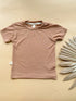 0/3M | Baby Short Sleeve Essential Tee | Clay | Bamboo - Tenth & Pine - Bamboo Tee