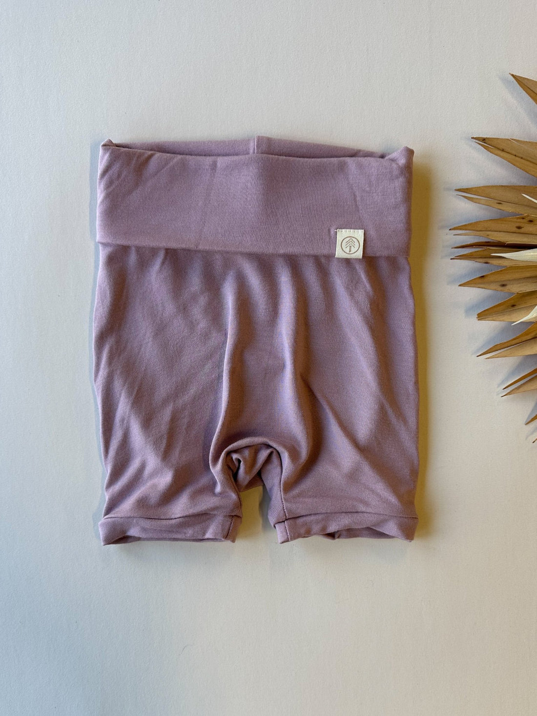 0/3m | Fold Over Shorties | Periwinkle | Luxury Bamboo - Tenth &amp; Pine - Shorts