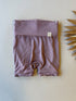 0/3m | Fold Over Shorties | Periwinkle | Luxury Bamboo - Tenth & Pine - Shorts