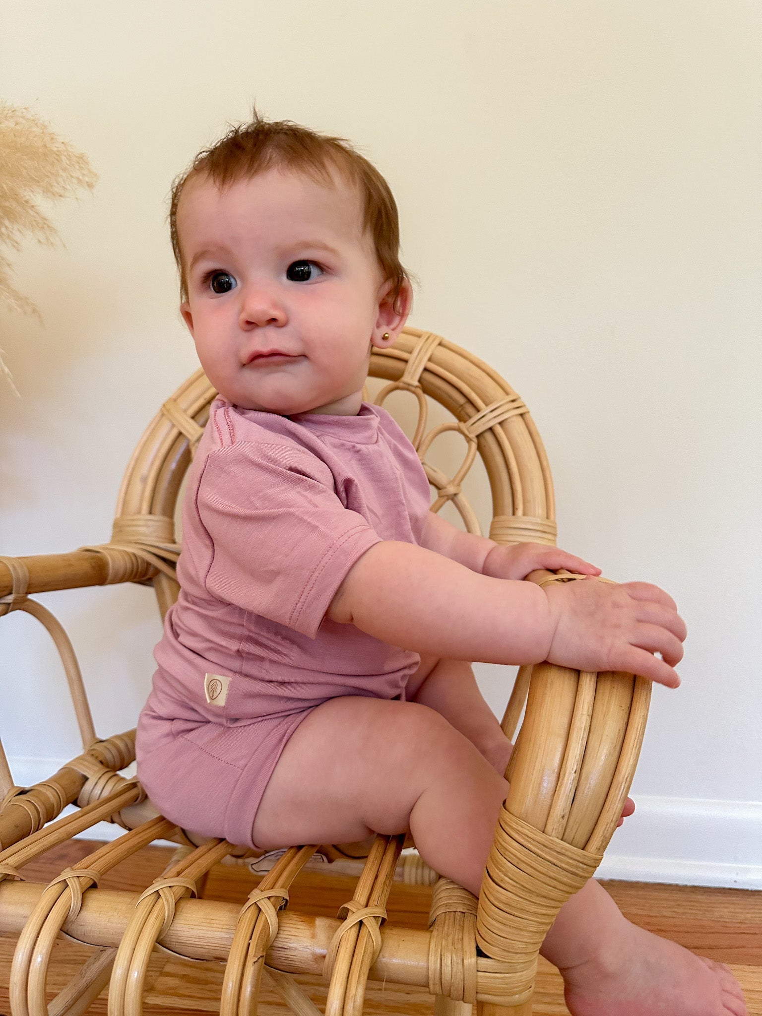 12/24m 2/3T Fold - Over Bloomers | Baby &amp; Toddler | Luxury Bamboo | Dusty Pink - Tenth &amp; Pine - Bloomers