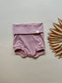 12/24m 2/3T Fold - Over Bloomers | Baby & Toddler | Luxury Bamboo | Dusty Pink - Tenth & Pine - Bloomers