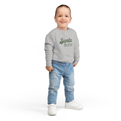 Santa Baby (Olive) | Toddler Fleece Sweatshirt