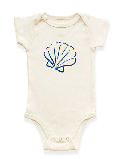Seashell Organic Cotton Baby Bodysuit