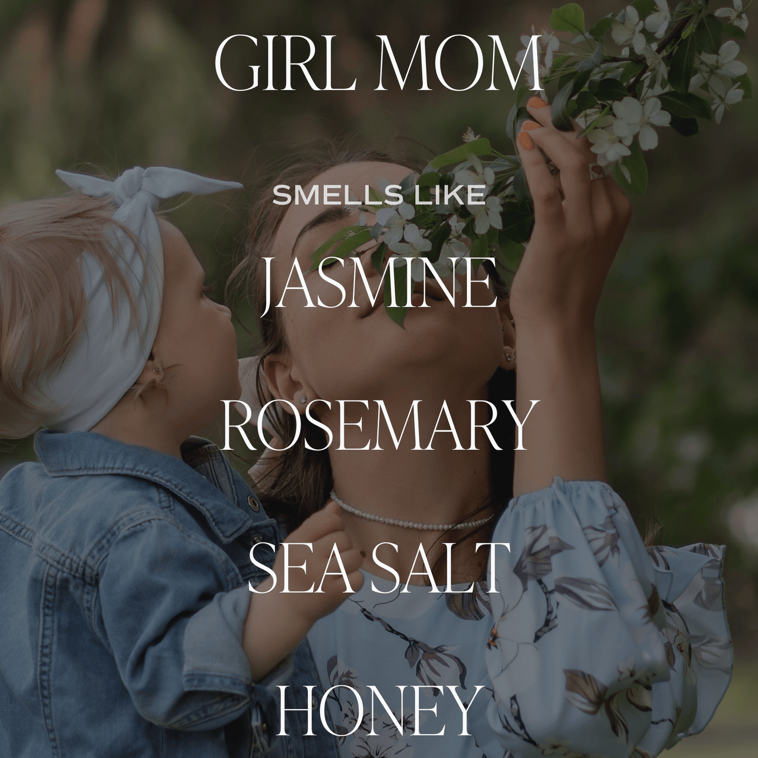 Girl Mom Soy Candle - Clear Jar - 9 oz (Wildflowers and Salt)