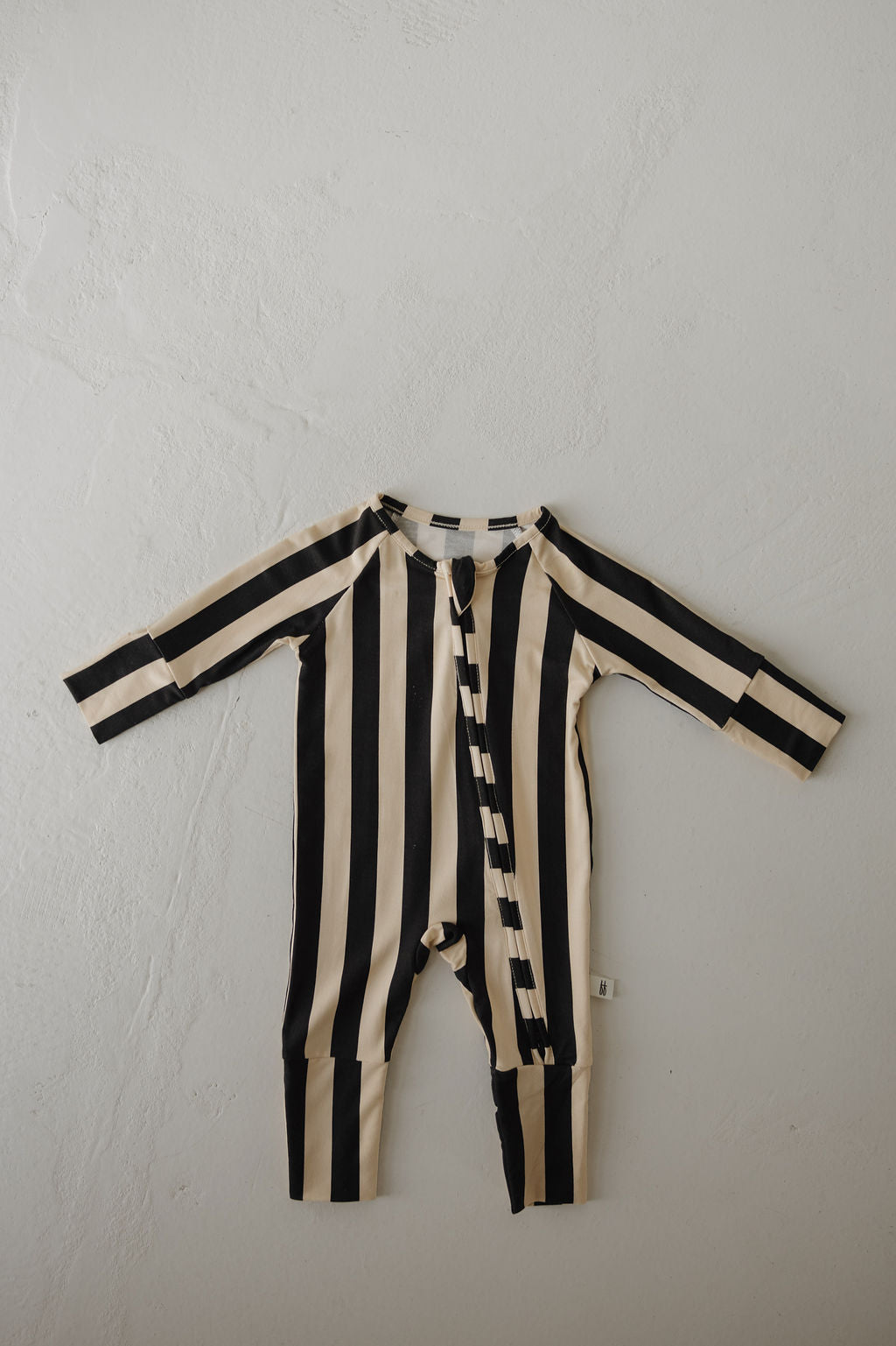 Bamboo Zip Pajamas | Midnight Stripe