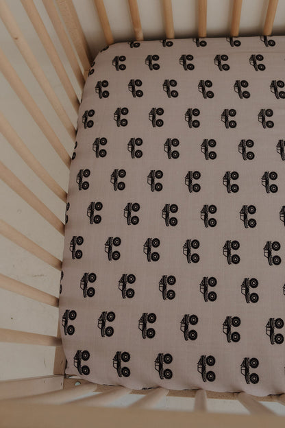 Muslin Crib Sheet | Monster Truck