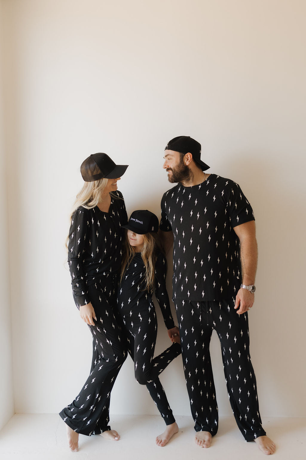 Bamboo Two Piece Pajamas | Midnight Lightning Bolt