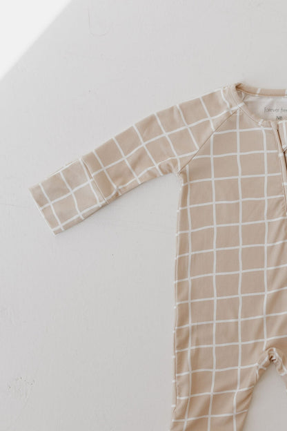 Bamboo Zip Pajamas | Grid