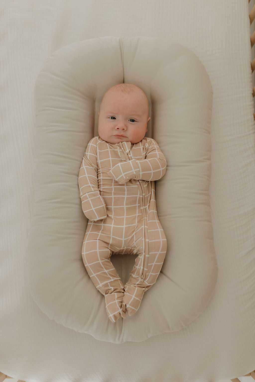 Bamboo Zip Pajamas | Grid