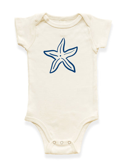 Starfish Organic Cotton Baby Bodysuit