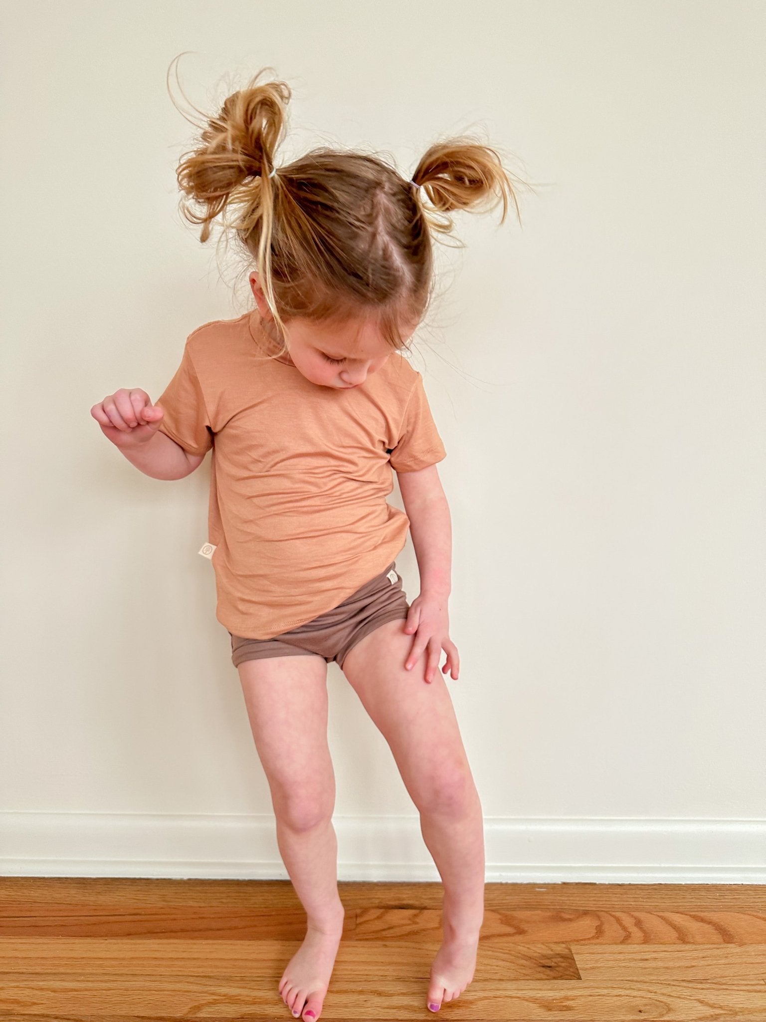 4/5T | Fold Over Bloomers | Mocha | Bamboo - Tenth &amp; Pine - Bloomers