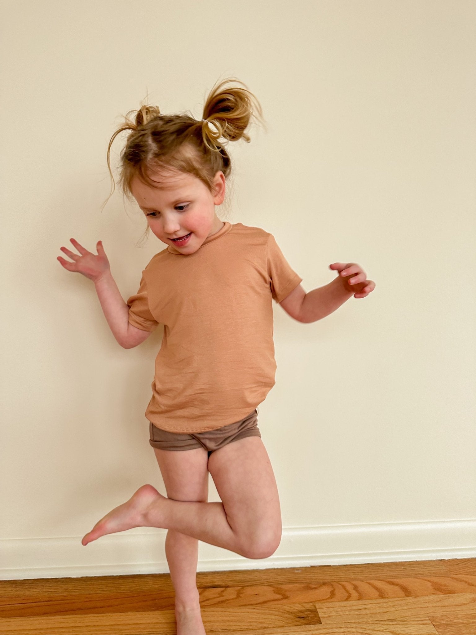 4/5T | Fold Over Bloomers | Mocha | Bamboo - Tenth &amp; Pine - Bloomers