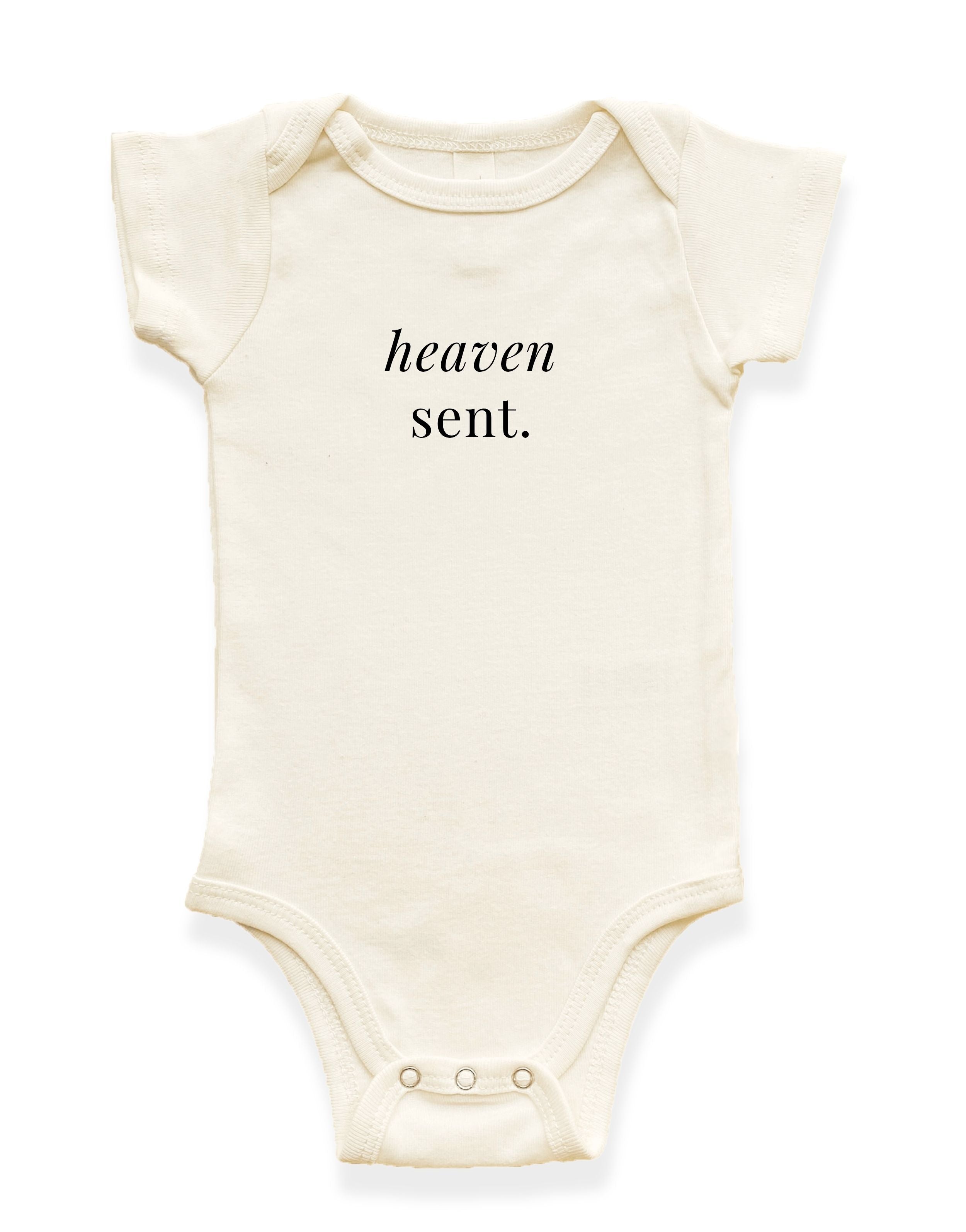 Heaven Sent Organic Cotton Baby Bodysuit