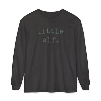 Little Elf (Olive) | Adult Long Sleeve T-Shirt