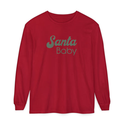 Santa Baby (Olive) | Adult Long Sleeve T-Shirt