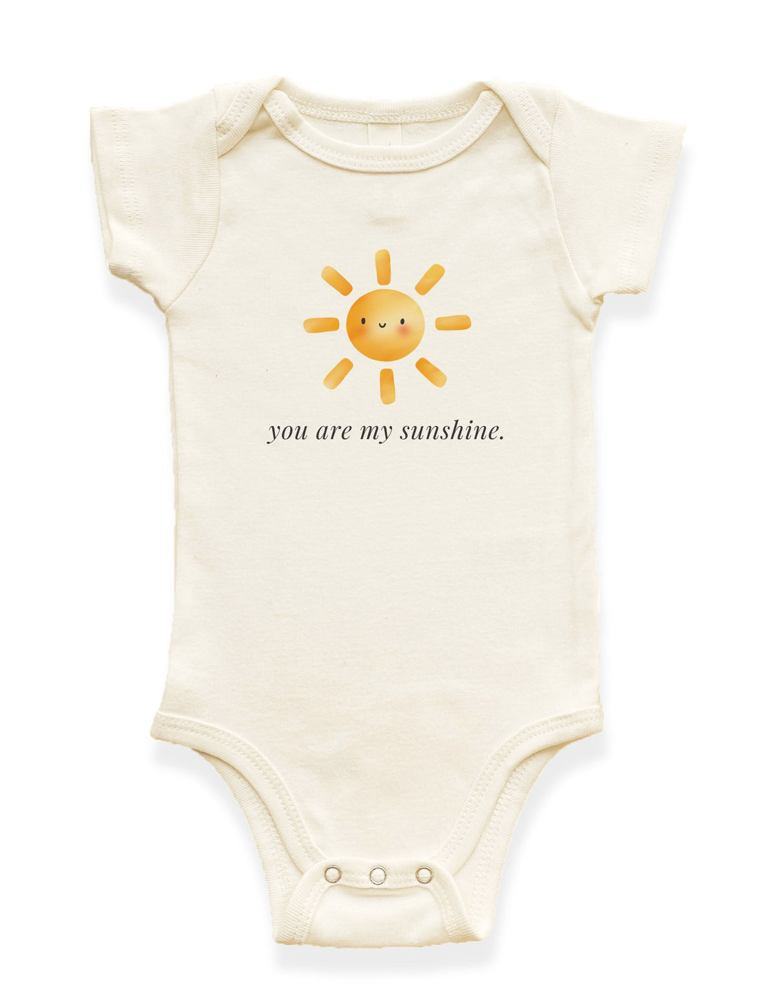 You Are My Sunshine Organic Cotton Baby Bodysuit