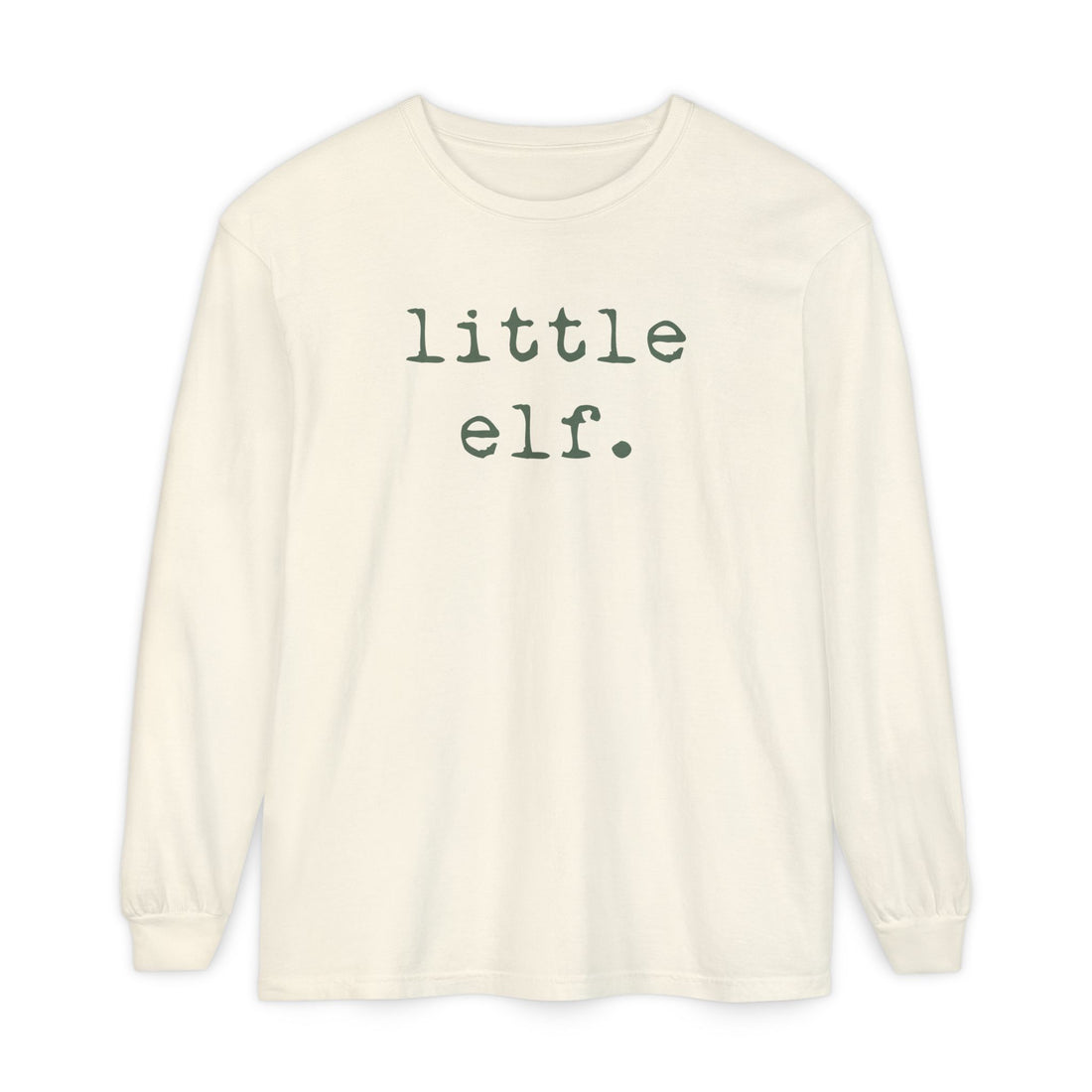 Little Elf (Olive) | Adult Long Sleeve T-Shirt