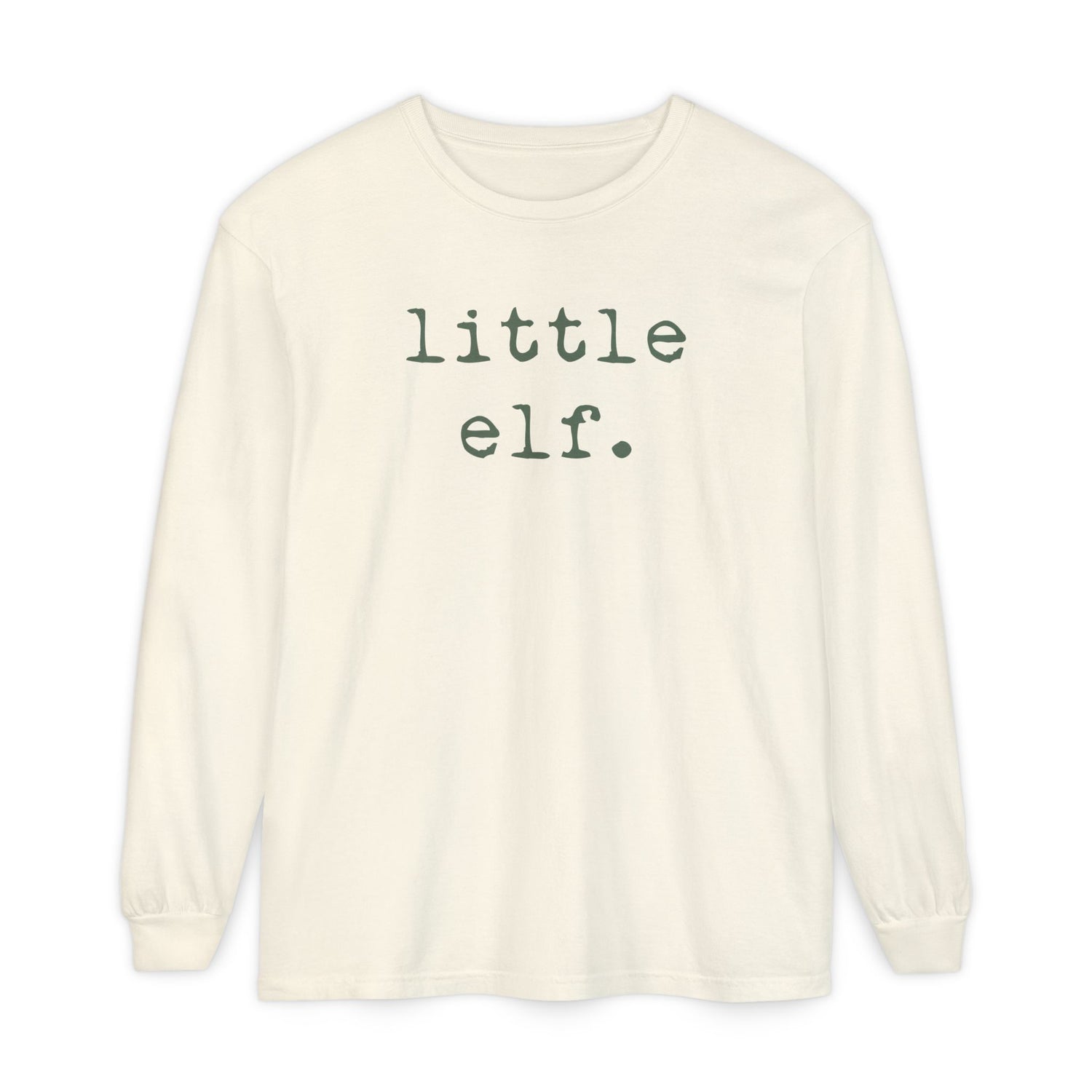 Little Elf (Olive) | Adult Long Sleeve T-Shirt