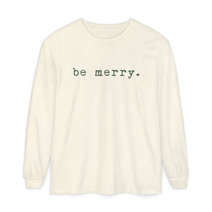 Be Merry (Olive) | Adult Long Sleeve T-Shirt