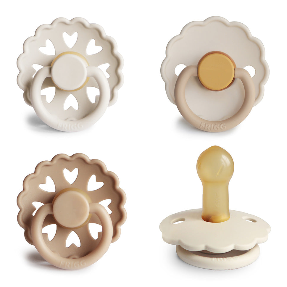 FRIGG Natural Rubber Pacifier 4-Pack