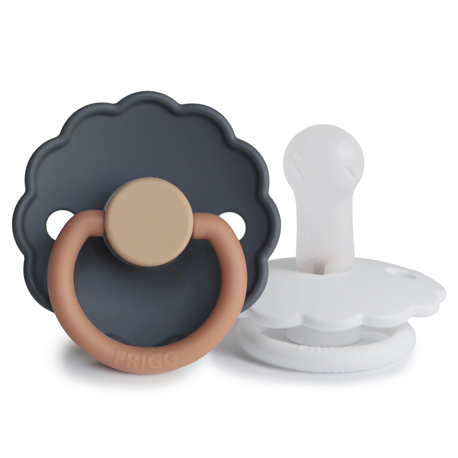 FRIGG Daisy Silicone Pacifier 2 - Pack - Tenth &amp; Pine - FRIGG PACIFIERS - 6 - 18 months - Aurora/Bright White