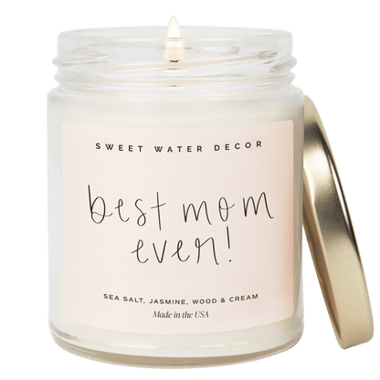 Best Mom Ever! Soy Candle - Clear Jar - 9 oz