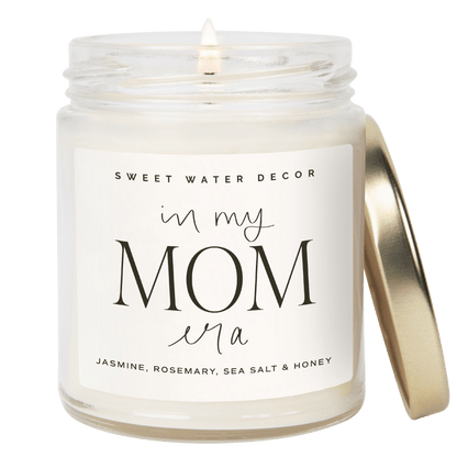 In My Mom Era Soy Candle - Clear Jar - 9 oz (Wildflowers and Salt)