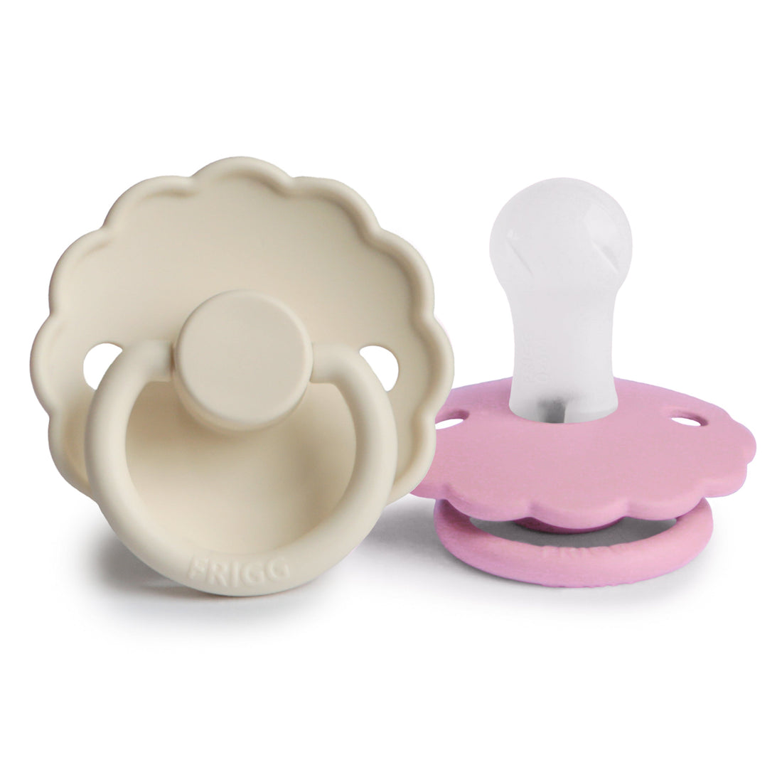 FRIGG Daisy Silicone Pacifier 2 - Pack - Tenth &amp; Pine - FRIGG PACIFIERS - 0 - 6 months - Cream/Lupine