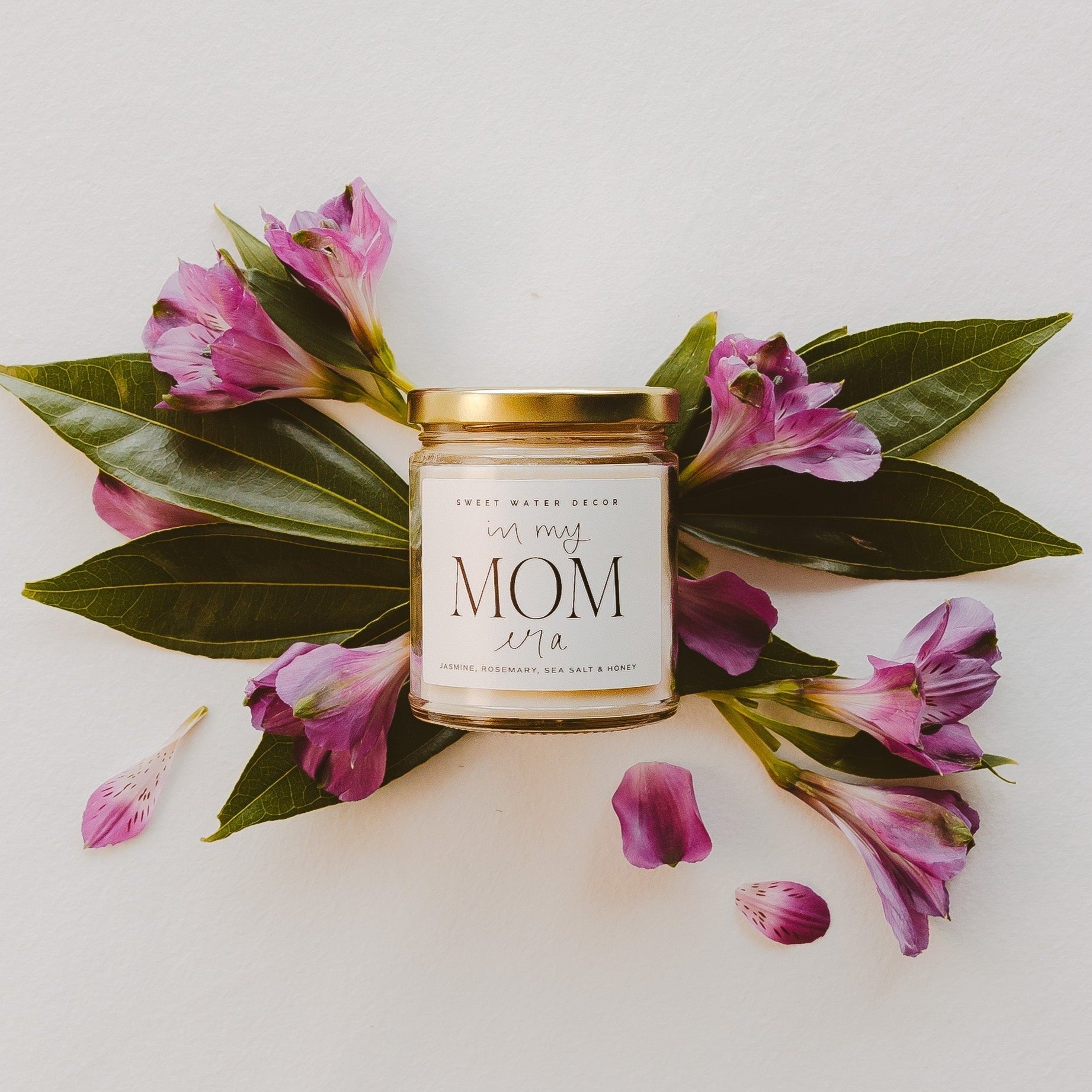 In My Mom Era Soy Candle - Clear Jar - 9 oz (Wildflowers and Salt)