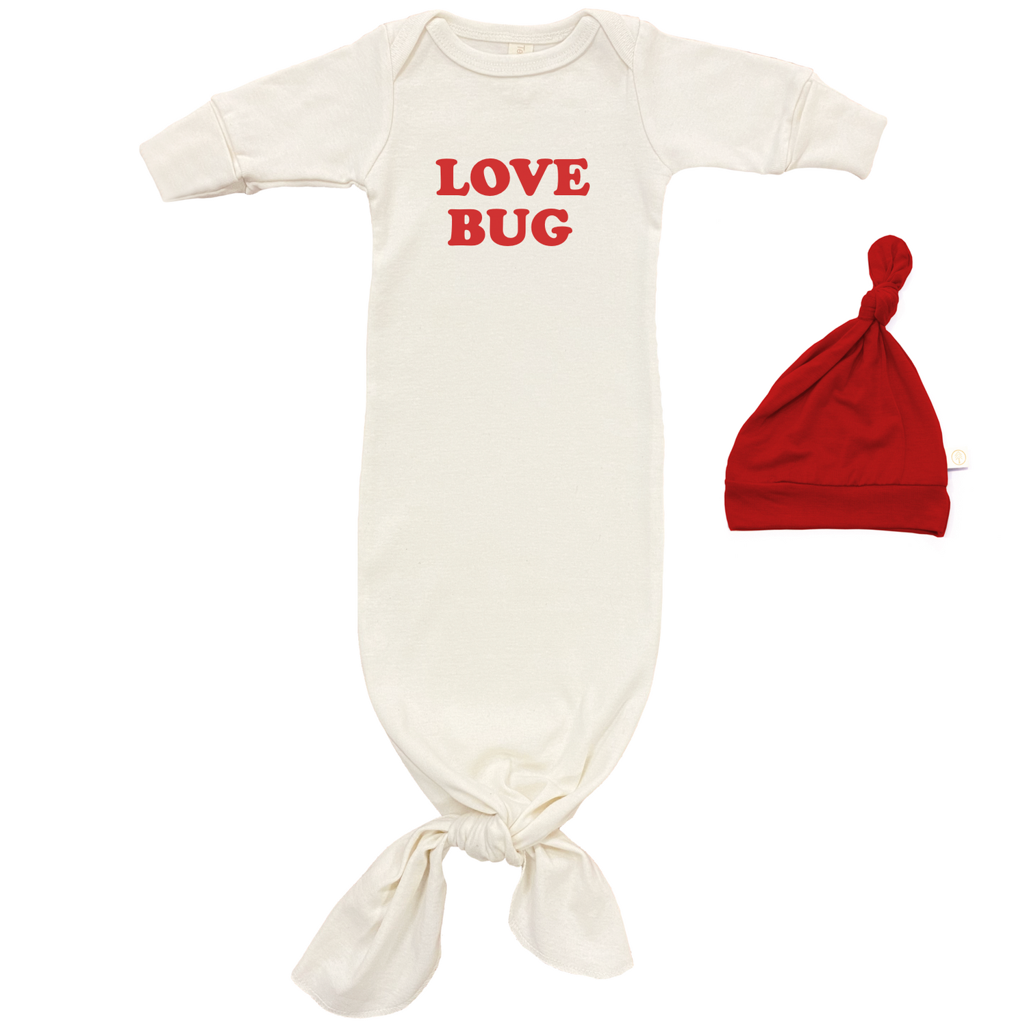 Love Bug Gown + Hat Set | Red
