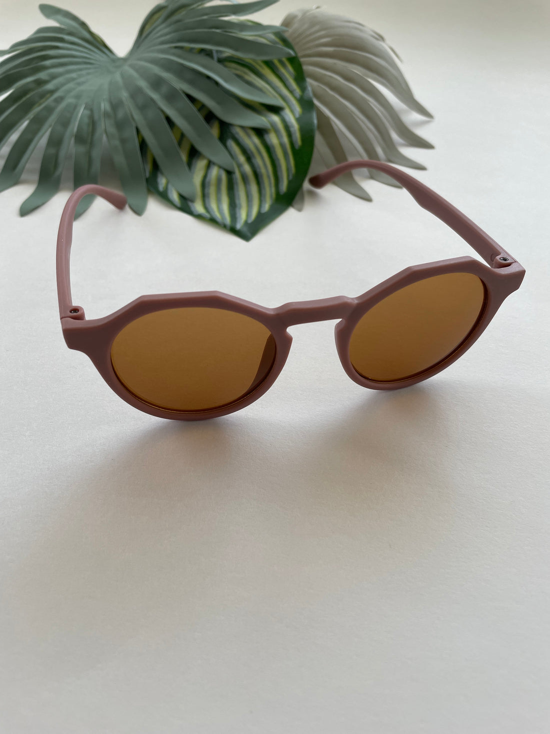 Hexagonal Sunglasses - Dusty Rose