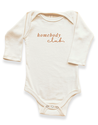 Homebody Club Organic Bodysuit Long Sleeve