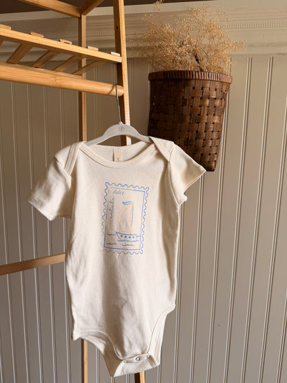 Dolce Estate Stamp Organic Cotton Baby Bodysuit