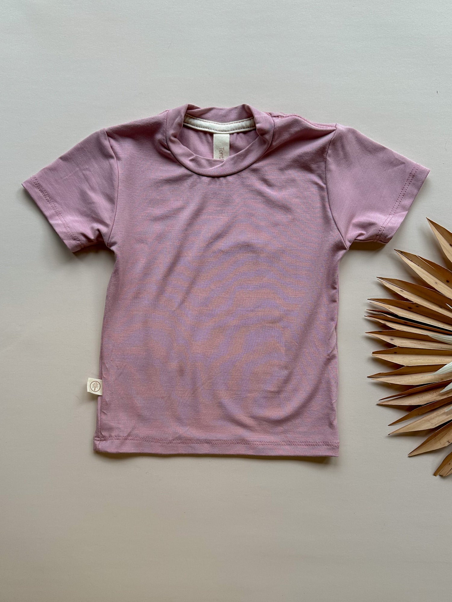 Short Sleeve Essential Tee | Dusty Pink | Luxury Bamboo