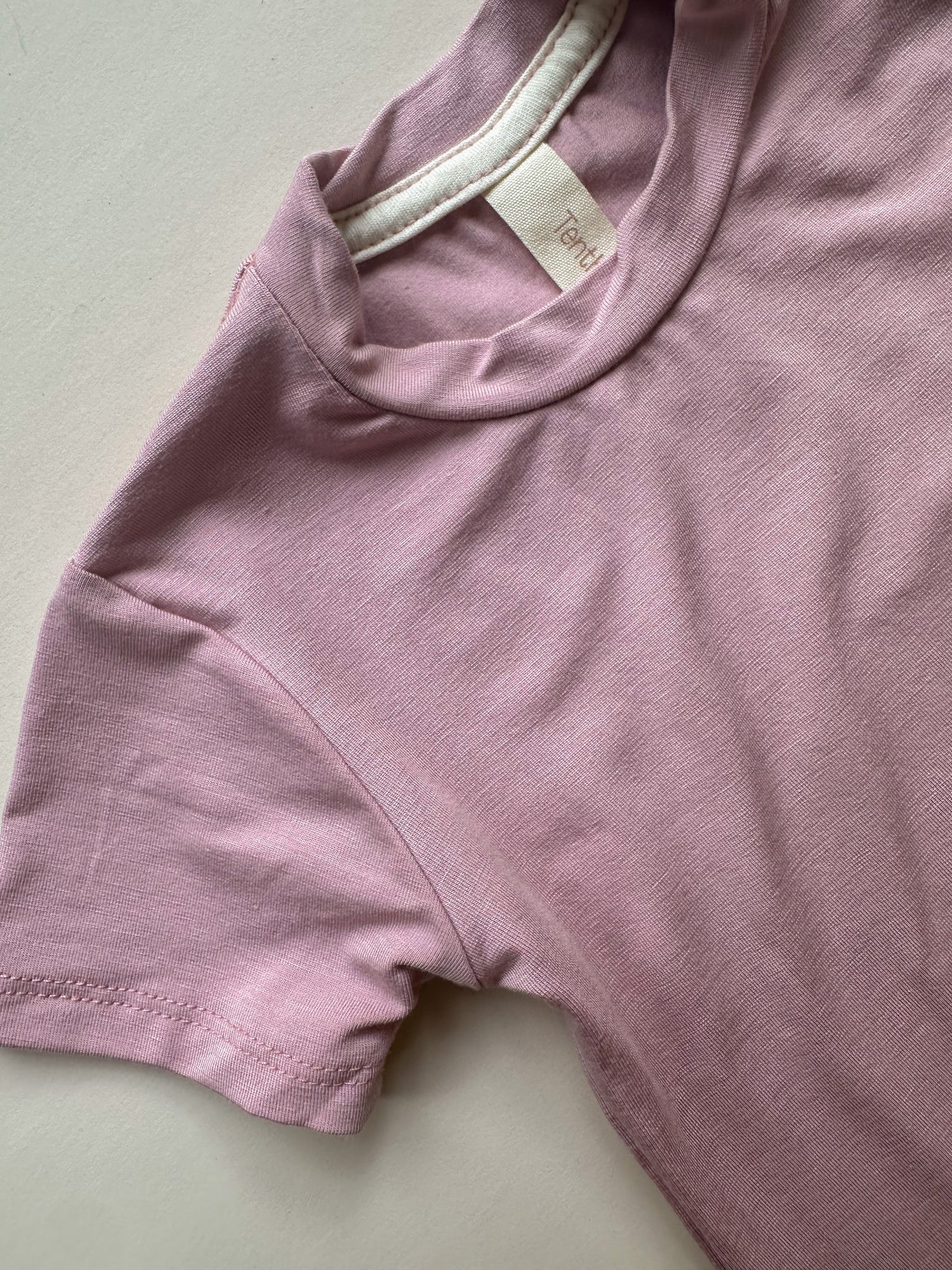 Short Sleeve Essential Tee | Dusty Pink | Luxury Bamboo