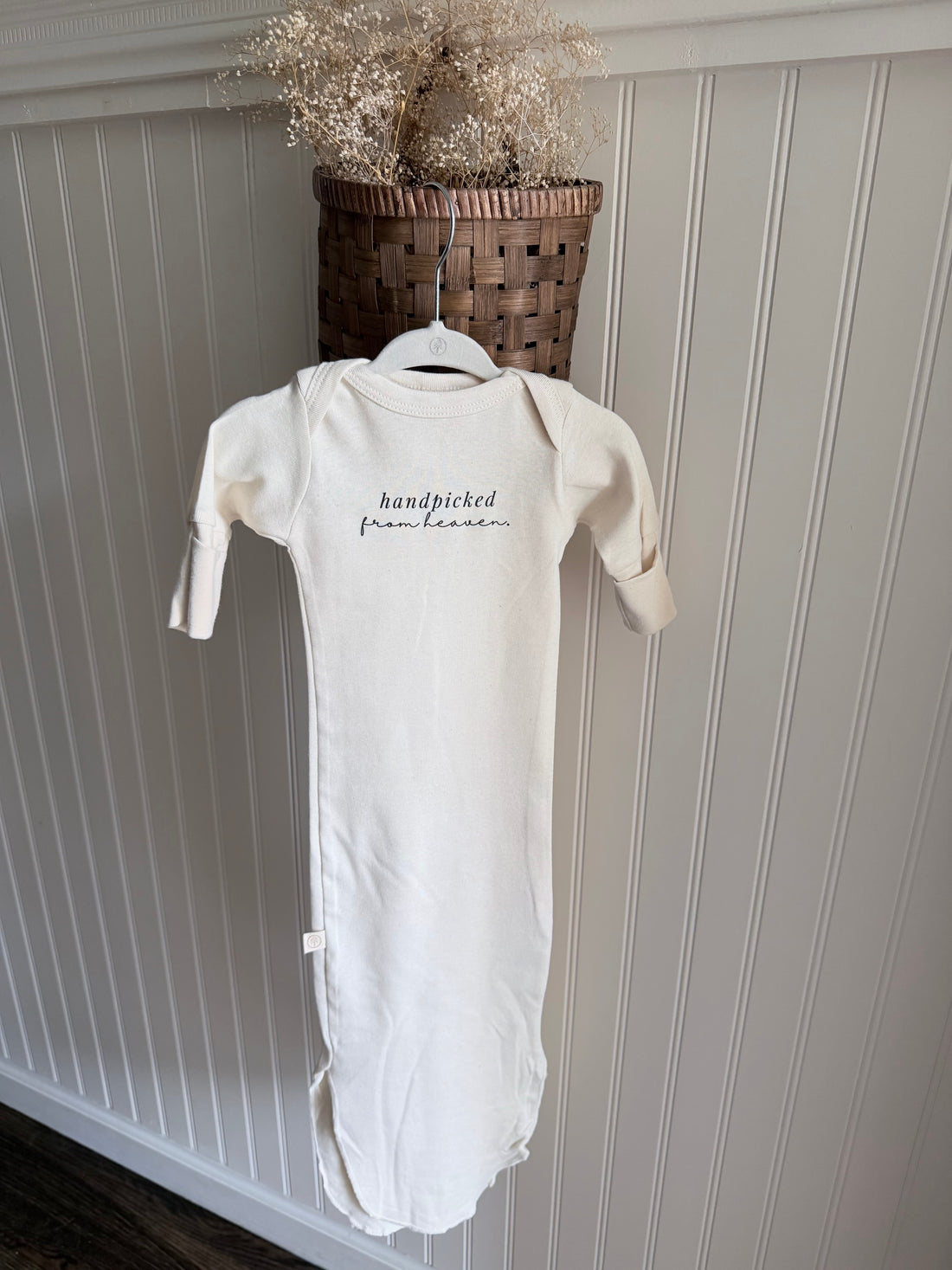Handpicked from Heaven Organic Newborn Knotted Gown