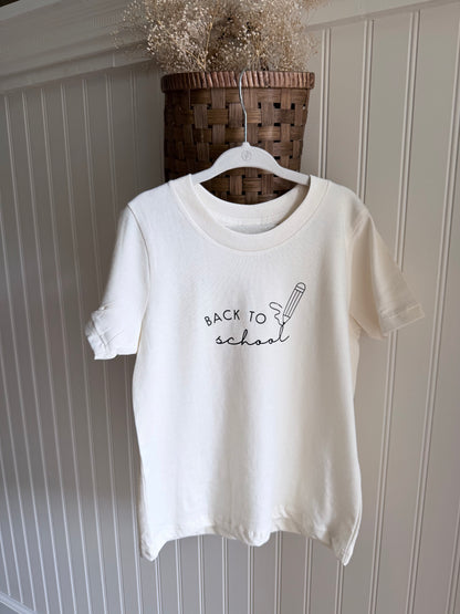 Back To School Organic Kids T-Shirt