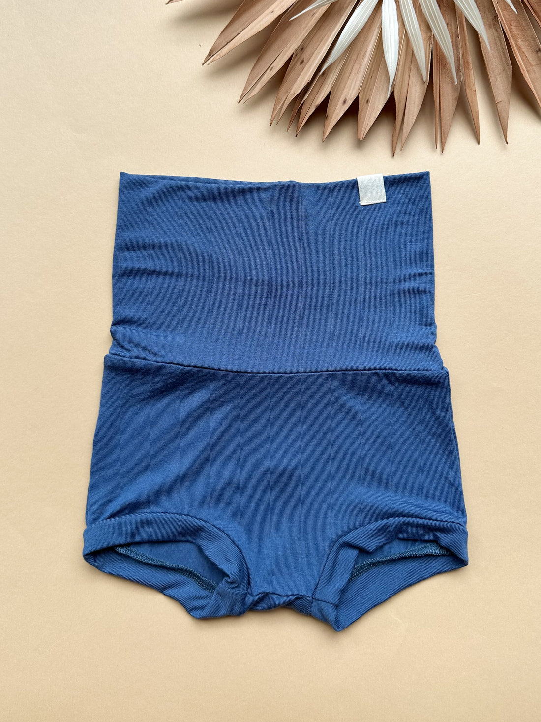 4/5T | Fold Over Bloomers | Gray Blue | Bamboo