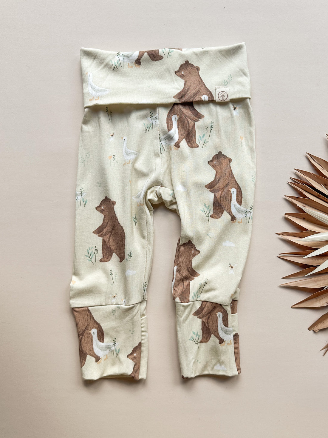 Fold-Over Footie Leggings | Baby &amp; Toddler | Luxury Bamboo | Bear and Duck