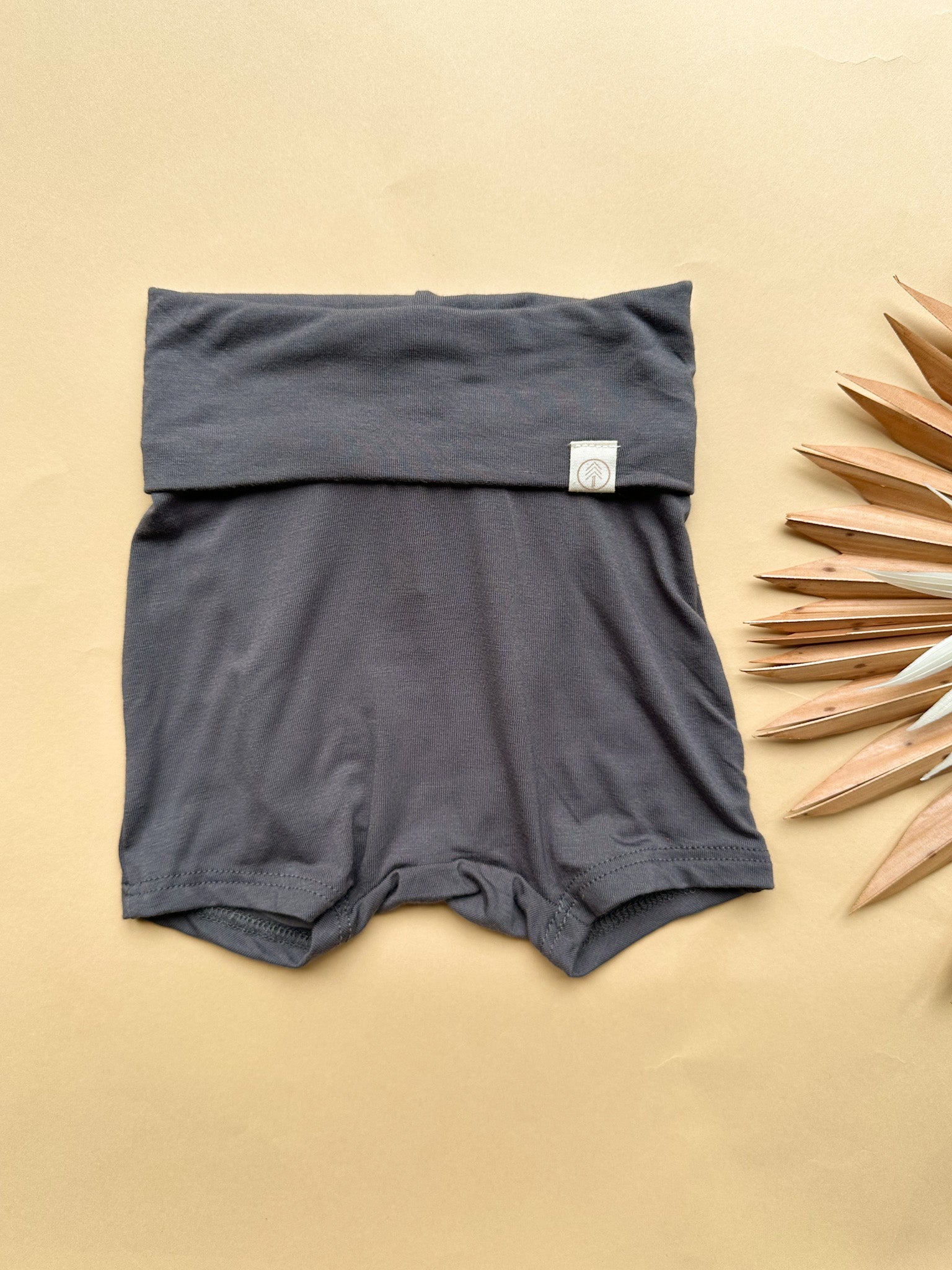 Bamboo Kids Outfit Shorties + T-shirt Set | Charcoal
