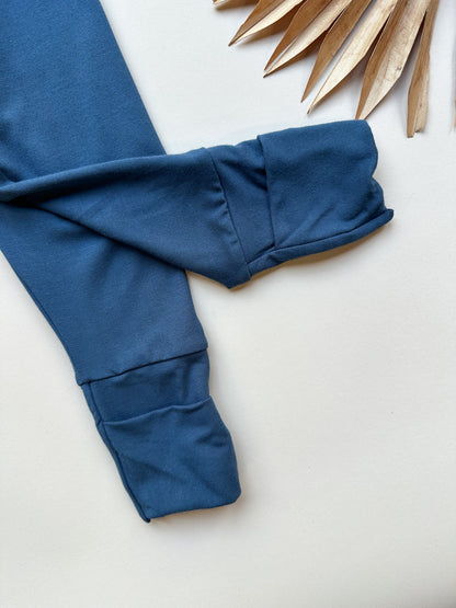 Fold-Over Footie Leggings | Baby &amp; Toddler | Luxury Bamboo | Slate