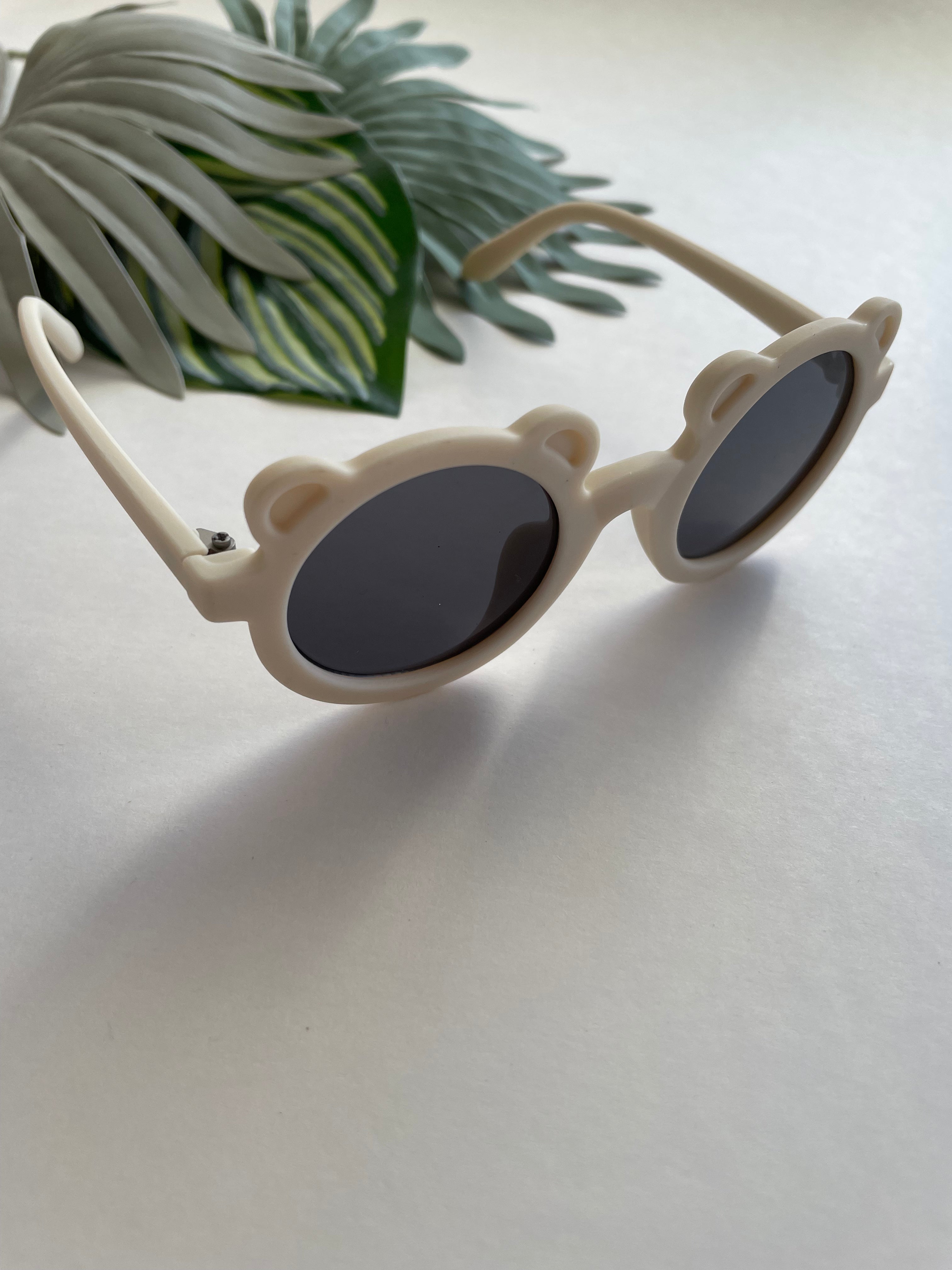Round Bear Sunglasses - Sand Dollar Matte