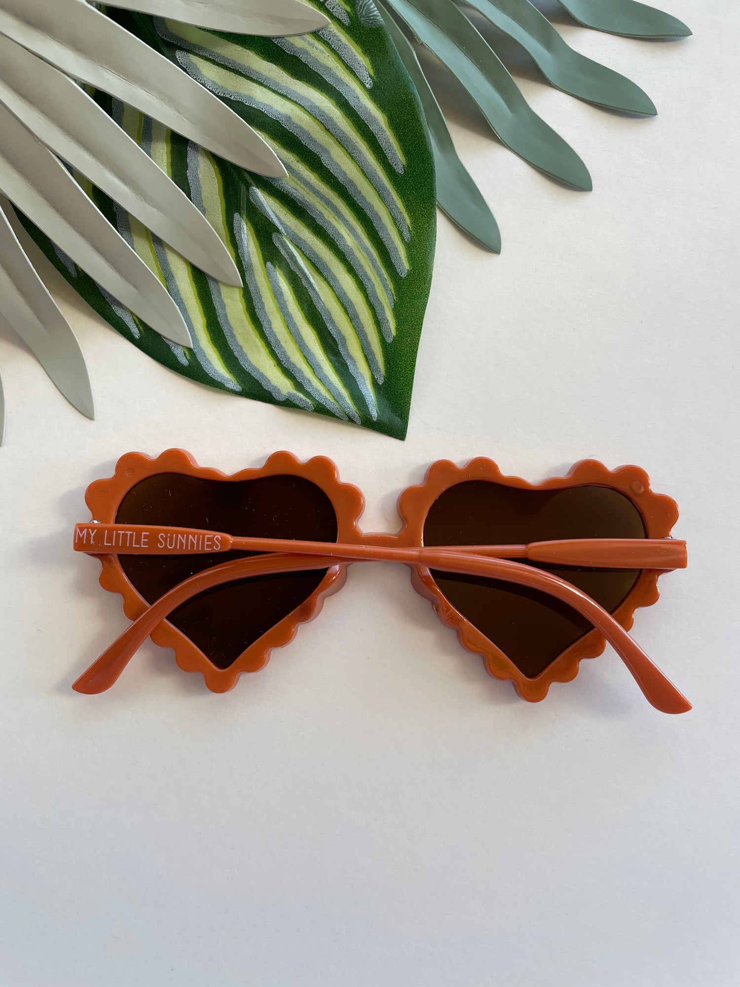 Heart Sunglasses - Rust