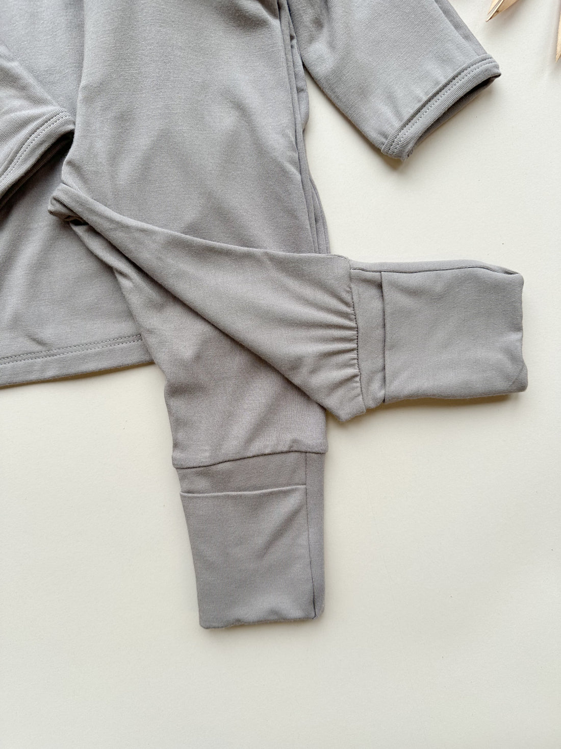 *Preorder* Fold-Over Footie Leggings | Baby &amp; Toddler | Luxury Bamboo | Cappuccino