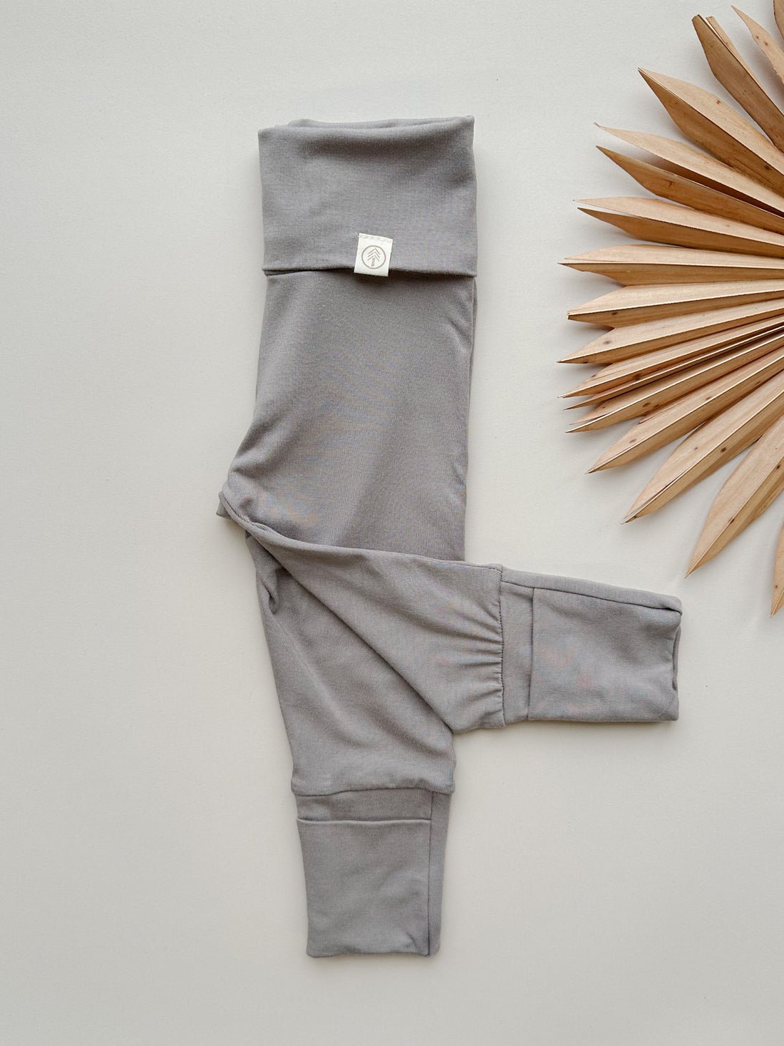 *Preorder* Fold-Over Footie Leggings | Baby &amp; Toddler | Luxury Bamboo | Cappuccino