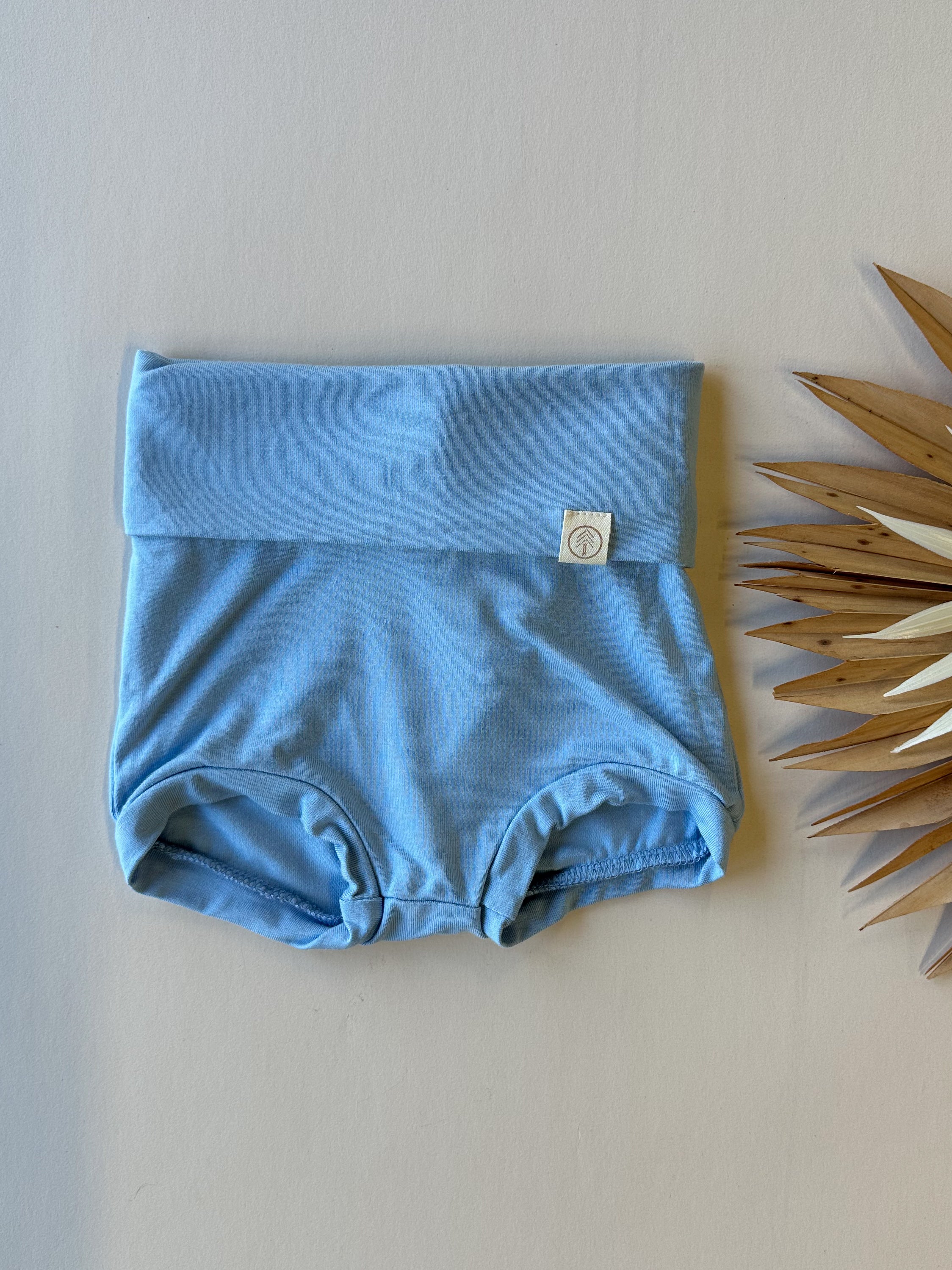 Fold Over Bloomers | Ocean | Luxury Bamboo